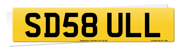 Registration number SD58 ULL